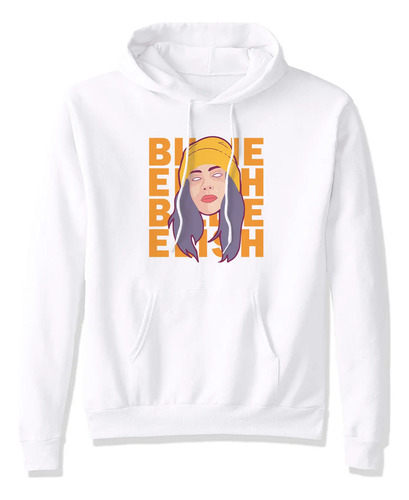 Sudadera Con Gorro Billie Eilish Cara Letras Nombre