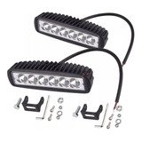 Farolete Milha Retangular Slim Led 18w 12v 24v Universal Par