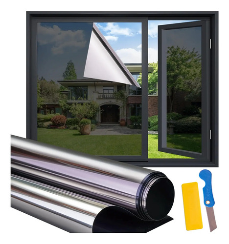 Vinil Espejo Privacidad Papel Ventanas Pelicula Decorativo | MercadoLibre