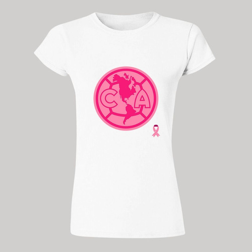 Playera América Mujer Logo Rosa Od76736