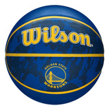 Balón Baloncesto Basketball Wilson Tidye Nba #7 Color Azul-golden States Warriors