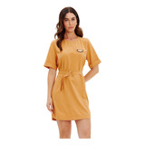 Vestido Lança Perfume T-dress Curto In24 Amarelo Feminino
