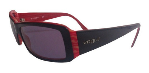 Lente De Sol Vogue Vo2419-s Rectangle Sport Black Red M 59mm