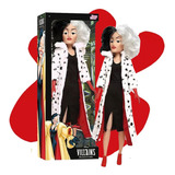 Boneca Infantil 55cm Vilas Cruella Disney Dálmatas Babybrink