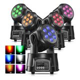 105w Cabezas Moviles Roboticas Beam 7 Led Rgbw 4 En 1 Efecto