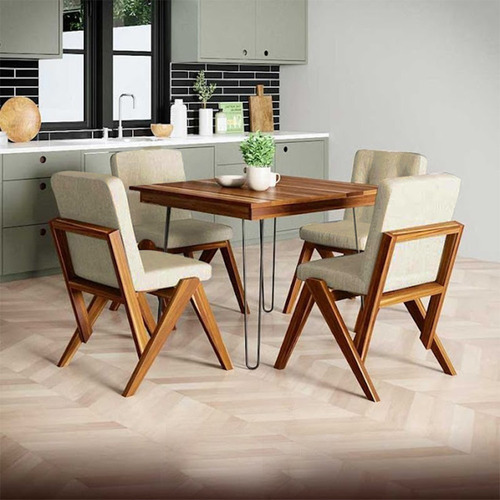 4 Sillas Para Mesa Comedor En Madera Solida De Parota 