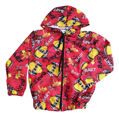 Campera Nene Rompeviento Personajes Niño Sublimada