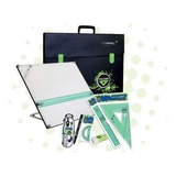 Kit Completo Pizzini Tablero Dibujo 40x50 Atril 6 Posiciones