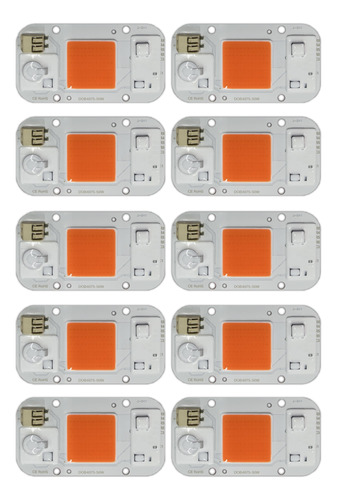 X10 Led Chip Cob 50w Cultivo Full Spectrum Indoor Cultivo