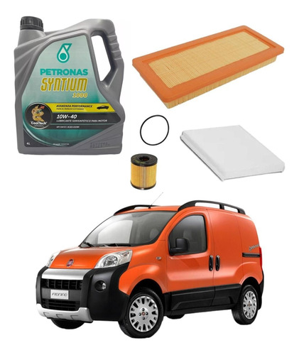 Kit Cambio De Aceite Y Filtros Fiat Qubo 1.4