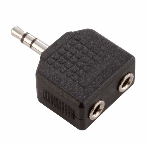 Adam Hall 7556 - Adaptador 2 Mini Plug Hembra A Macho 3.5mm 