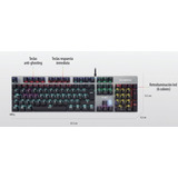 Teclado Gaming Balam Rush/usb/led 6 Colores/negro Alba