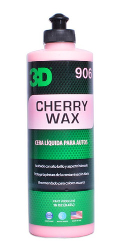 Cherry Wax Cera Liquida / Efecto Mojado 1/2 L / 3d Detailing