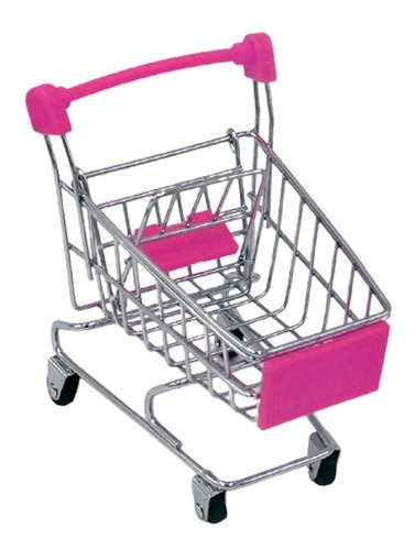 Carrito Changuito Supermercado Mini Juguete Adorno 10 Cm