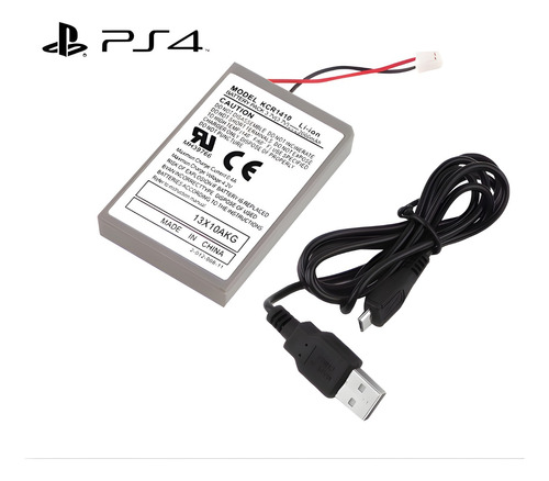 Bateria P/ Controle Playstation 4 Ps4 2000 Mah + Cabo Usb 