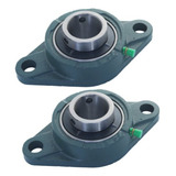 Mancal Flange Com Rolamento Ucfl207-35mm  Kit Com 2 Peças