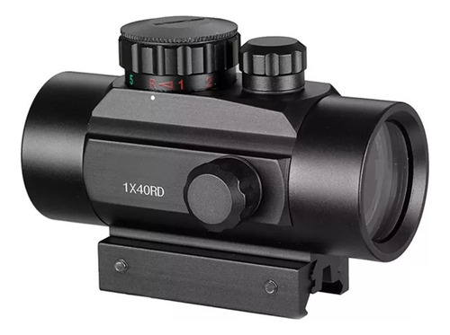 1x40 Red Dot Reflex Ajustável Sight Para Caça Ao Ar Livre