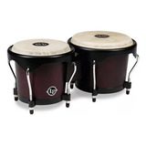 Bongos Latin Percusion De 6  Y 7  De Madera Vino Lp601ny-dw