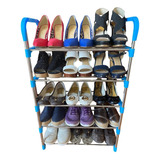 Zapatera 15 Pares Armable 5 Niveles Organizador Rack Zapatos Color Azul