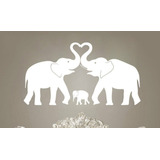 Vinilo Decorativo Familia Elefante  