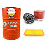 Cambio Aceite Total 5w40 4l + Kit Filtros Toyota Yaris 1.5