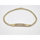 Pulseira Grumet Placa Ouro 18k 18cm 2.75 Gramas!