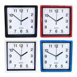 Reloj De Pared Cuadrado Mural Decorativo 20 Cm Silencioso