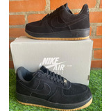 Nike Original Air Forcé Usad-gamuza Negra 25mx