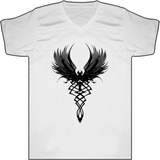 Camiseta Alas Angel Negro Anime Rock Bca Tienda Urbanoz