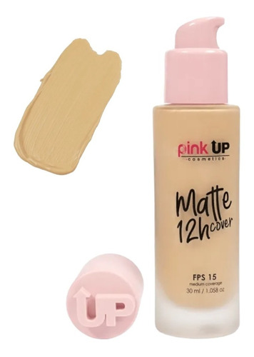 Base De Maquillaje Matte Cover 12 Horas Pink Up 