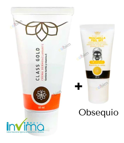 Crema Dermo Aclarante Corporal Class Gold | Partes Intimas