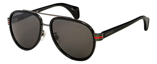 Gucci Gg0447s 001 New Aviator Negro Gris