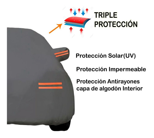 Cobertor Para Auto Honda Civic Impermeable/ Uv Funda Foto 4