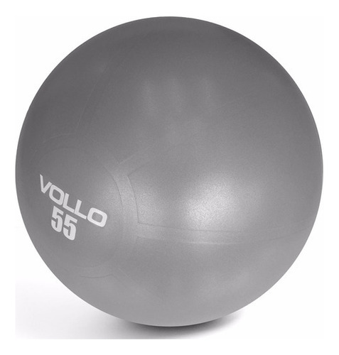 Bola Suiça Gym Ball 55 Cm Cinza - Vollo