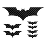 Batman Calcamonia Fibra De Carbono Para Auto 7 Piezas