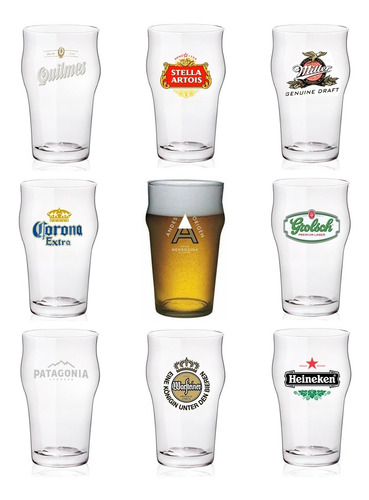 Vaso Cerveza Logos Pinta Stout 490 Ml X 12 U Pettish Online