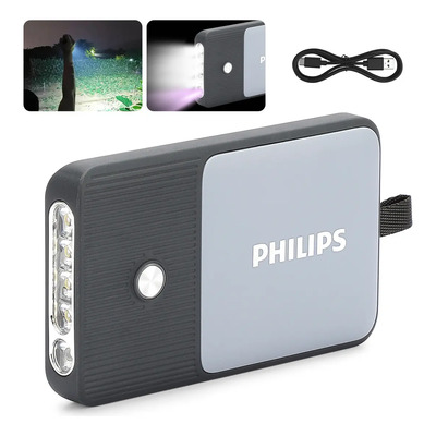 Philips Lanternas Led 350 Lm 1200mah Com Uv Sfl-3403 Preto Branco | Frete grátis
