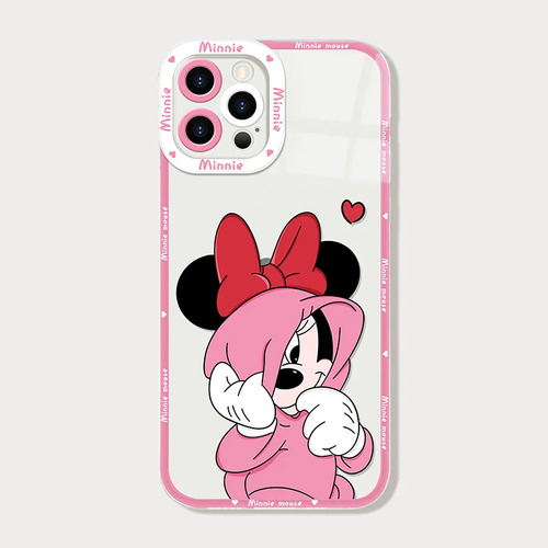 Funda De Teléfono Water Gun Mickey Minnie Para iPhone 11, 12