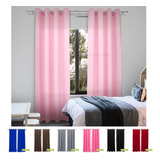 Cortina Oxford Para Sala Ou Quarto 300x250 Lisa Luxo Cor Rosa Bb