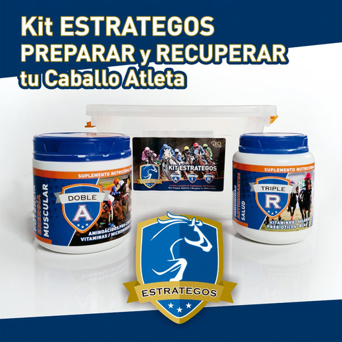 Suplemento Nutricional Equinos Deportivos Kit Estrategos