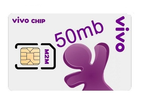 Chip M2m: 50 Mb Vivo + Plataforma + Aplicativo