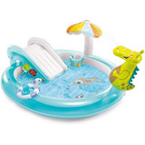 Centro Actividades Piscina Inflable Agua Cocodrilo Intex Color Multi