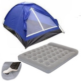 Carpa + Colchon Inflable 2 Plazas 