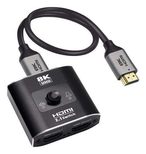 Interruptor Hdmi 8k, Yauhody 4k 120hz Hdmi Switch 2.1 Soport