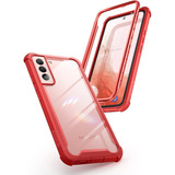 Funda Borde Rojo Proteccion 360 Para Samsung Galaxy S22