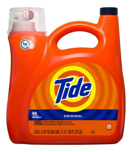 Detergente De Ropa Concentrado He Original 4.55lts Tide