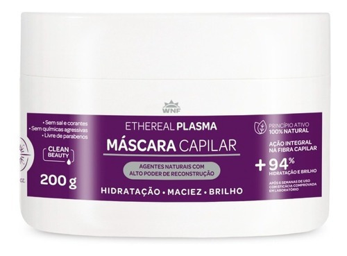 Máscara Capilar Hair Care Ethereal Plasma 200gr - Wnf