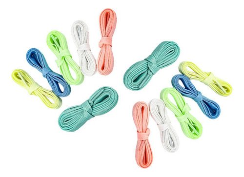 12 Cordones Luminosos Para Zapatos Casuales Coloridos