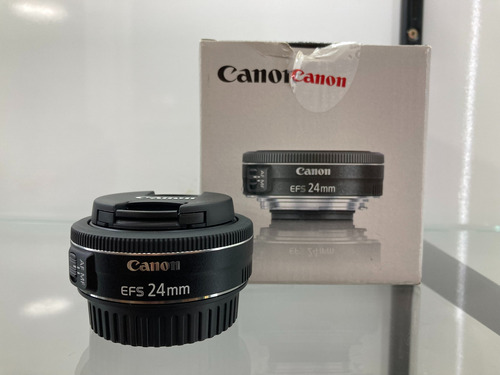 Lente Canon Ef-s 24mm F2.8 Stm Seminova Garantia Loja + Nf