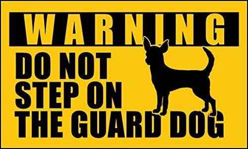 Chihuahua Do Not Step On The Guard Pegatina Para Perro (dive